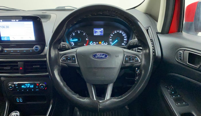 2018 Ford Ecosport TREND 1.5L DIESEL, Diesel, Manual, 54,106 km, Steering Wheel Close Up