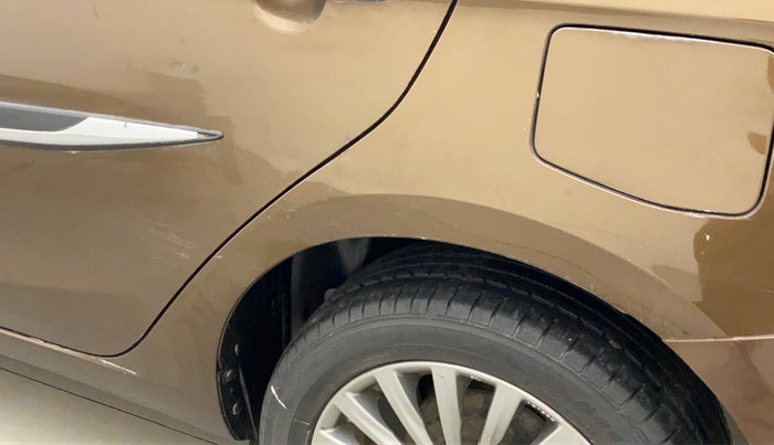 2016 Maruti Ciaz ZXI+, Petrol, Manual, 46,027 km, Left quarter panel - Slightly dented