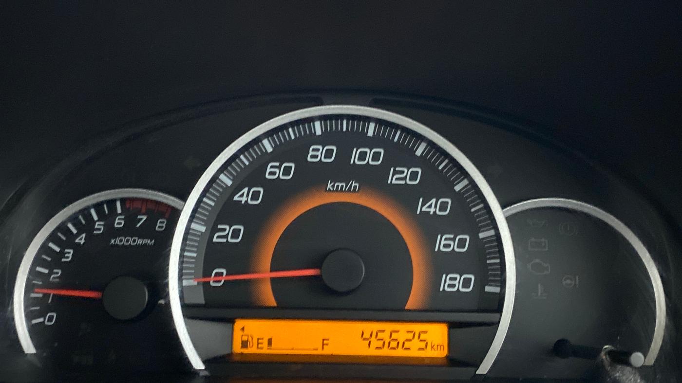 2013 Maruti Wagon R 1.0 VXI, Petrol, Manual, 45,625 km, Odometer Image
