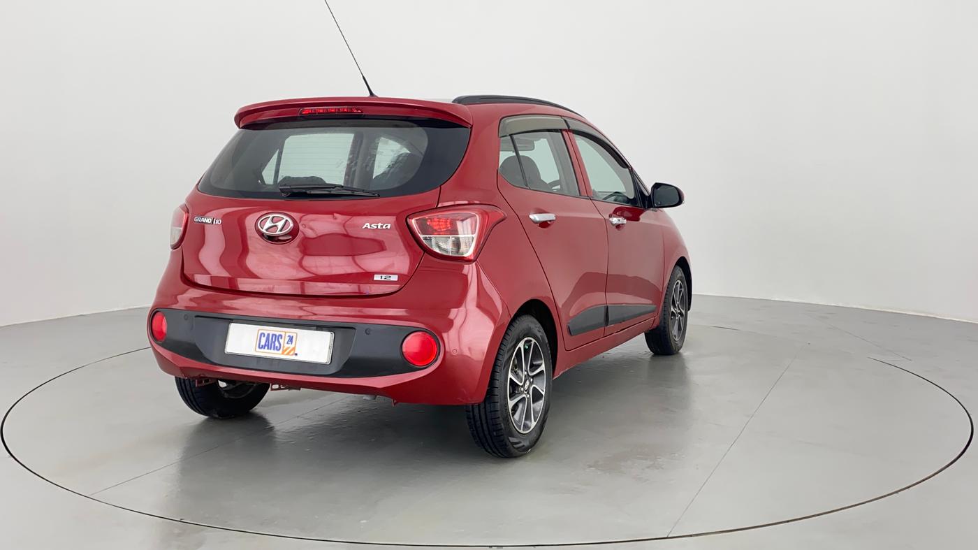 2017 Hyundai Grand i10 ASTA 1.2 (O) VTVT, Petrol, Manual, 49,649 km, Right Back Diagonal