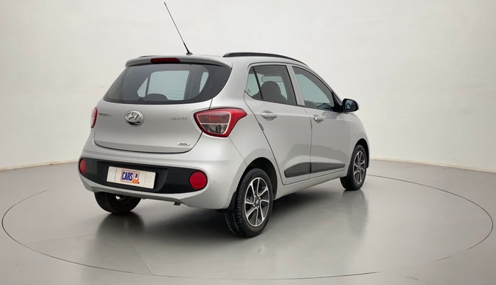 2017 Hyundai Grand i10 SPORTZ (O) 1.2 AT VTVT, Petrol, Automatic, 19,358 km, Right Back Diagonal