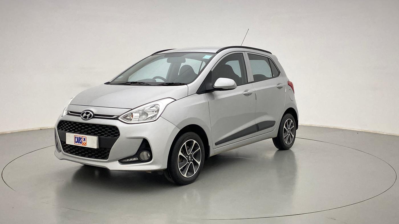 2017 Hyundai Grand i10 SPORTZ (O) 1.2 AT VTVT, Petrol, Automatic, 19,358 km, Left Front Diagonal
