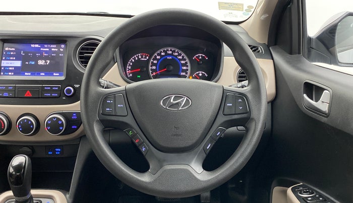 2017 Hyundai Grand i10 SPORTZ (O) 1.2 AT VTVT, Petrol, Automatic, 19,358 km, Steering Wheel Close Up