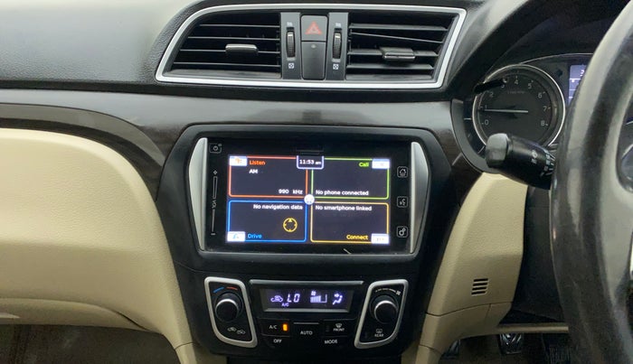 2017 Maruti Ciaz ALPHA 1.4 PETROL, Petrol, Manual, 93,015 km, Air Conditioner