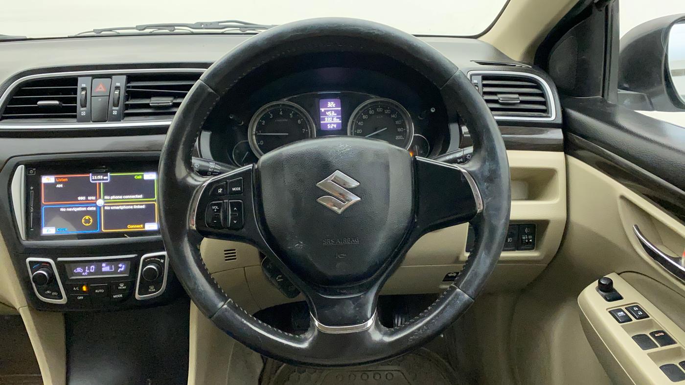 2017 Maruti Ciaz ALPHA 1.4 PETROL, Petrol, Manual, 93,015 km, Steering Wheel Close Up