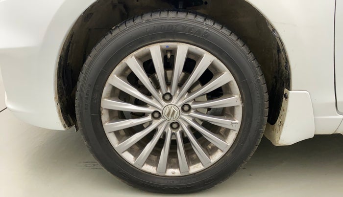2017 Maruti Ciaz ALPHA 1.4 PETROL, Petrol, Manual, 93,015 km, Left Front Wheel