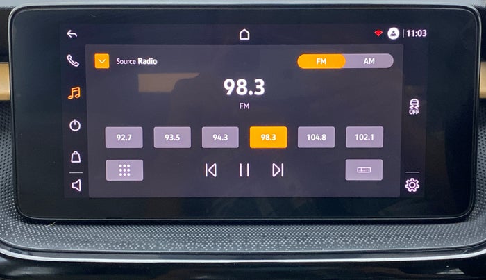 2022 Skoda SLAVIA STYLE 1.0 TSI AT, Petrol, Automatic, 4,479 km, Infotainment System