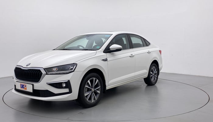 2022 Skoda SLAVIA STYLE 1.0 TSI AT, Petrol, Automatic, 4,479 km, Left Front Diagonal