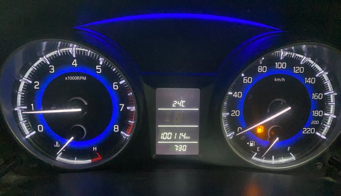 2018 Maruti Baleno DELTA PETROL 1.2, Petrol, Manual, 1,00,107 km, Odometer Image