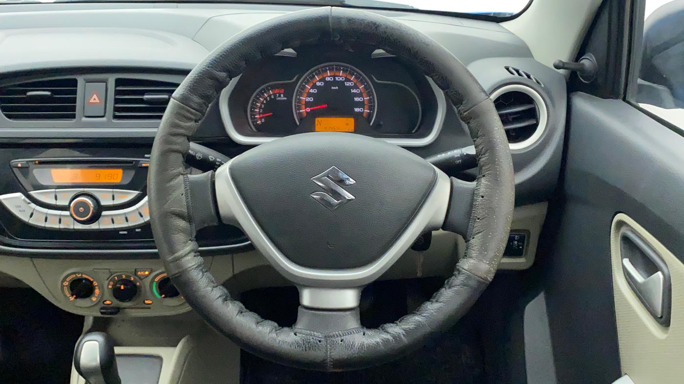 2015 Maruti Alto K10 VXI AMT, Petrol, Automatic, 41,464 km, Steering Wheel Close Up