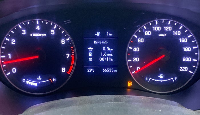 2019 Hyundai Elite i20 ASTA 1.2 (O), Petrol, Manual, 66,531 km, Odometer Image