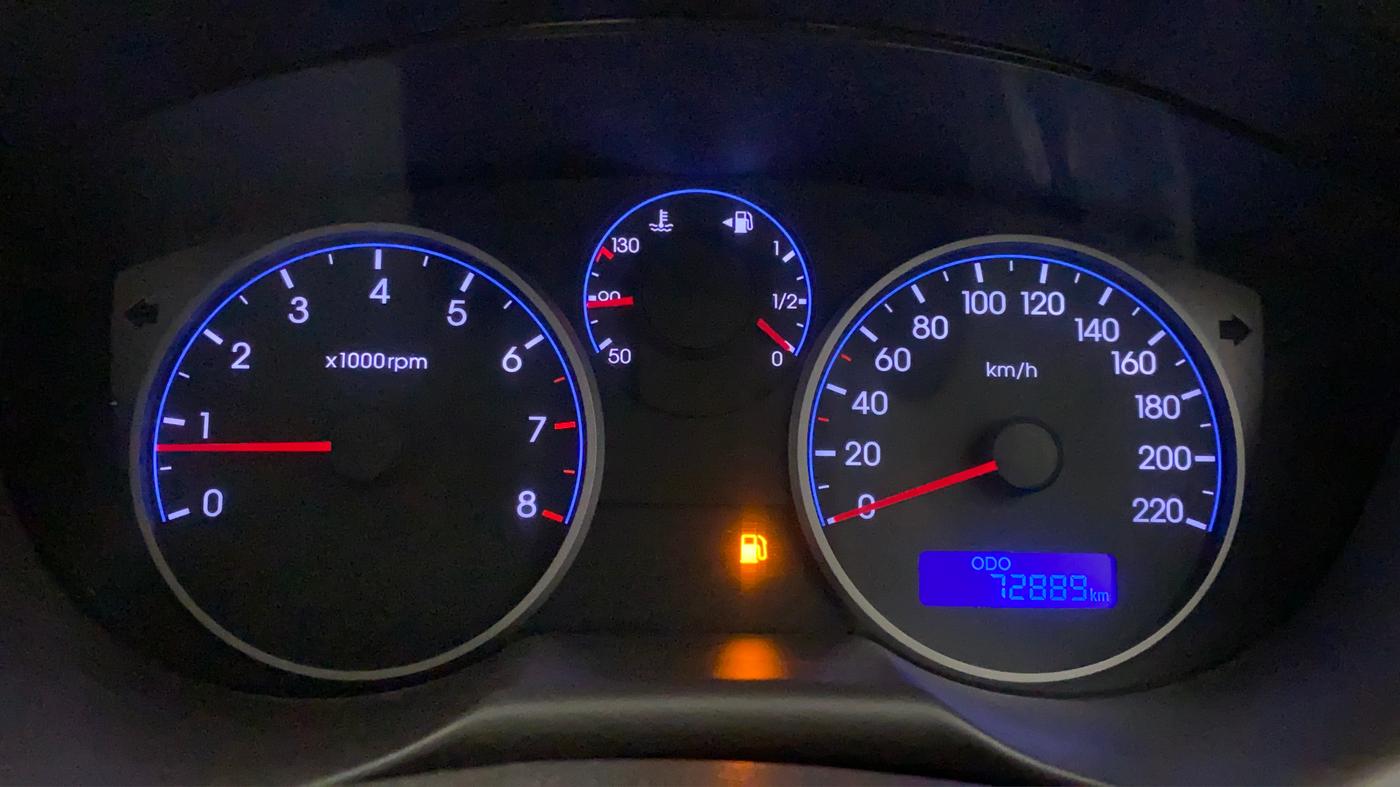 2011 Hyundai i20 SPORTZ (O) 1.2, Petrol, Manual, 72,888 km, Odometer Image