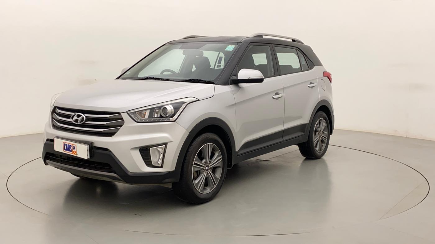 2017 Hyundai Creta SX PLUS AT 1.6 PETROL, Petrol, Automatic, 97,426 km, Left Front Diagonal