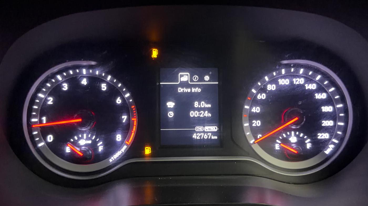 2023 Hyundai AURA SX 1.2 CNG, CNG, Manual, 42,759 km, Odometer Image