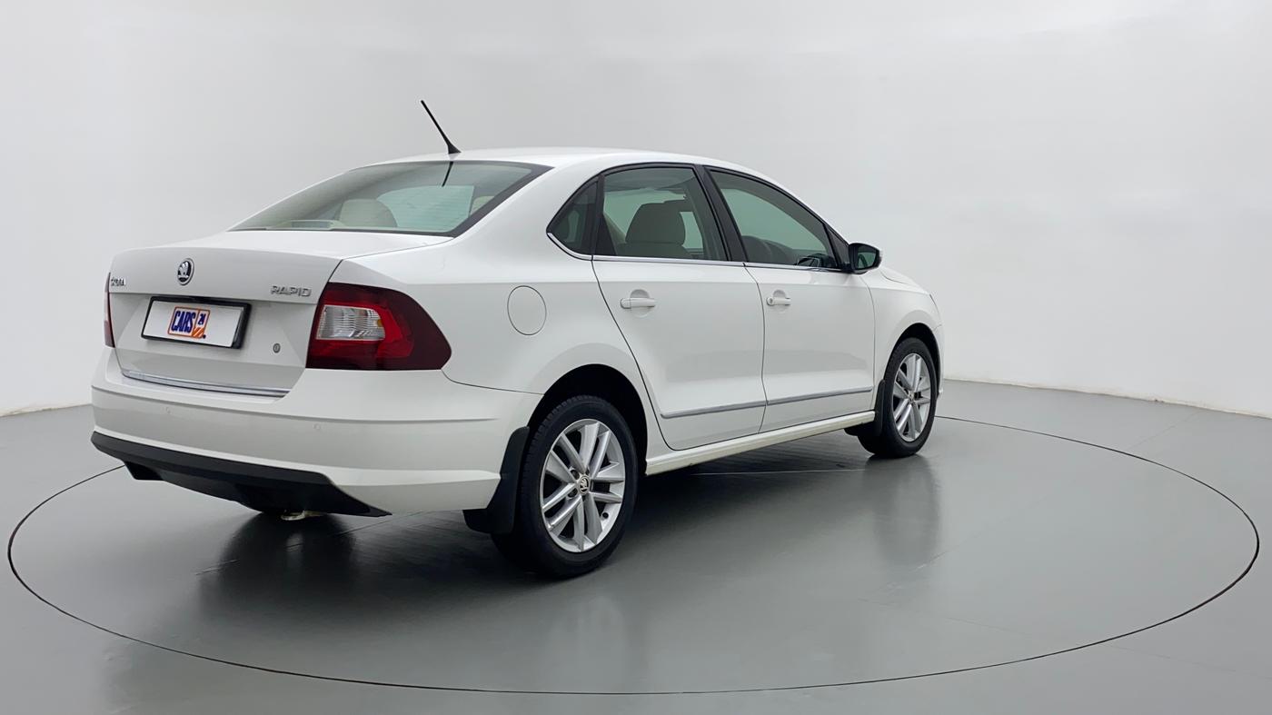 2021 Skoda Rapid STYLE 1.0 AT, Petrol, Automatic, 7,572 km, Right Back Diagonal