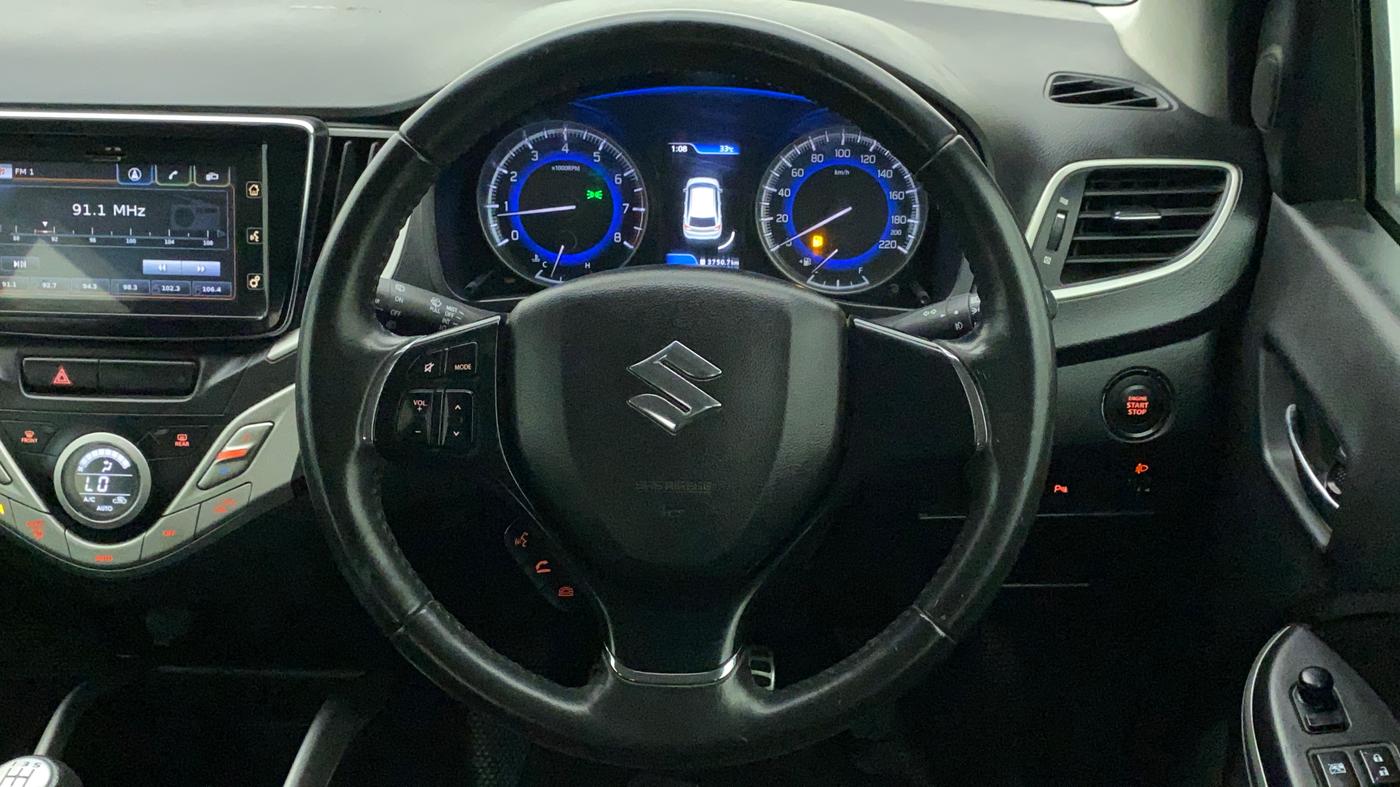 2016 Maruti Baleno ALPHA PETROL 1.2, Petrol, Manual, 79,910 km, Steering Wheel Close Up