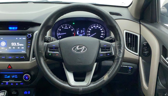 2017 Hyundai Creta SX PLUS AT 1.6 PETROL, Petrol, Automatic, 41,000 km, Steering Wheel Close Up