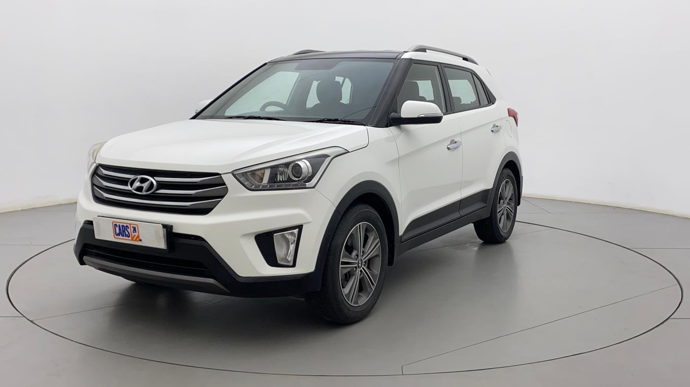 2017 Hyundai Creta SX PLUS AT 1.6 PETROL, Petrol, Automatic, 41,000 km, Left Front Diagonal