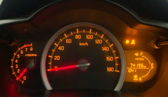 2017 Maruti Celerio VXI CNG, CNG, Manual, 74,159 km, Odometer Image