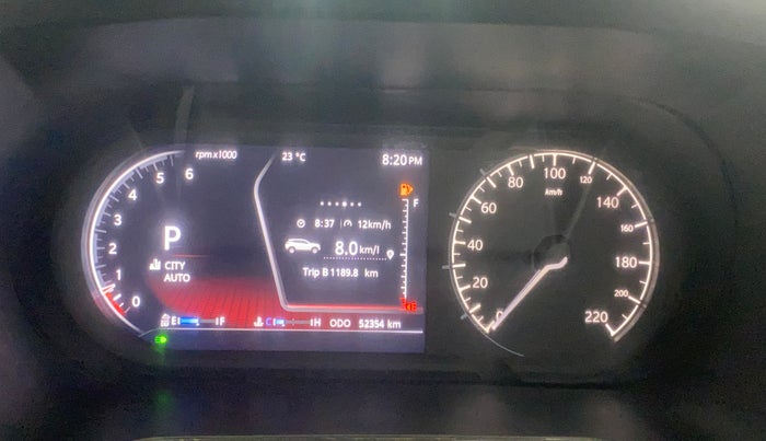 2020 Tata Harrier XZA 2.0L, Diesel, Automatic, 52,353 km, Odometer Image