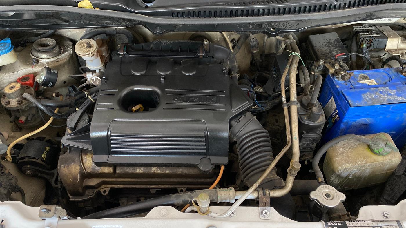 2017 Maruti Wagon R 1.0 VXI AMT, CNG, Automatic, 79,586 km, Engine View