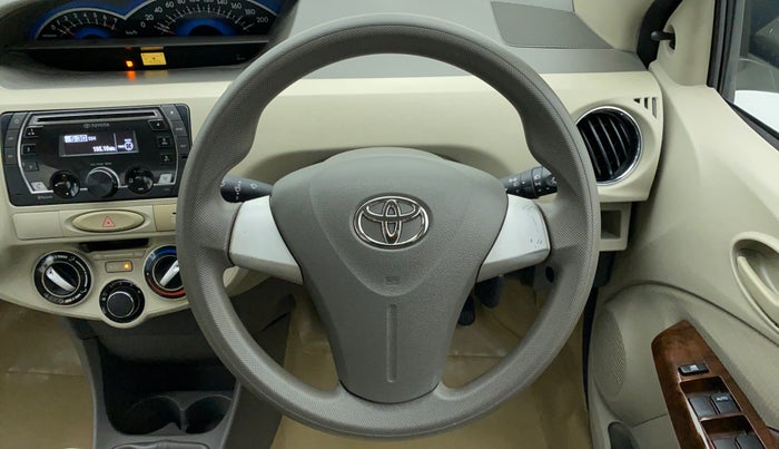 2014 Toyota Etios V, Petrol, Manual, 16,055 km, Steering Wheel Close Up