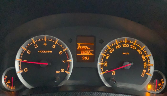 2012 Maruti Swift Dzire VXI, Petrol, Manual, 96,051 km, Odometer Image