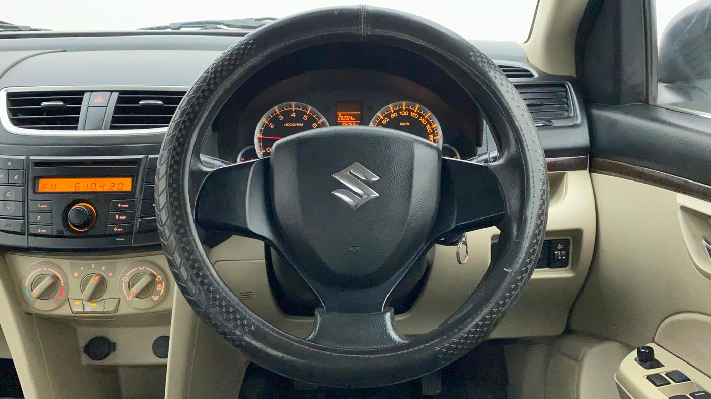 2012 Maruti Swift Dzire VXI, Petrol, Manual, 96,051 km, Steering Wheel Close Up