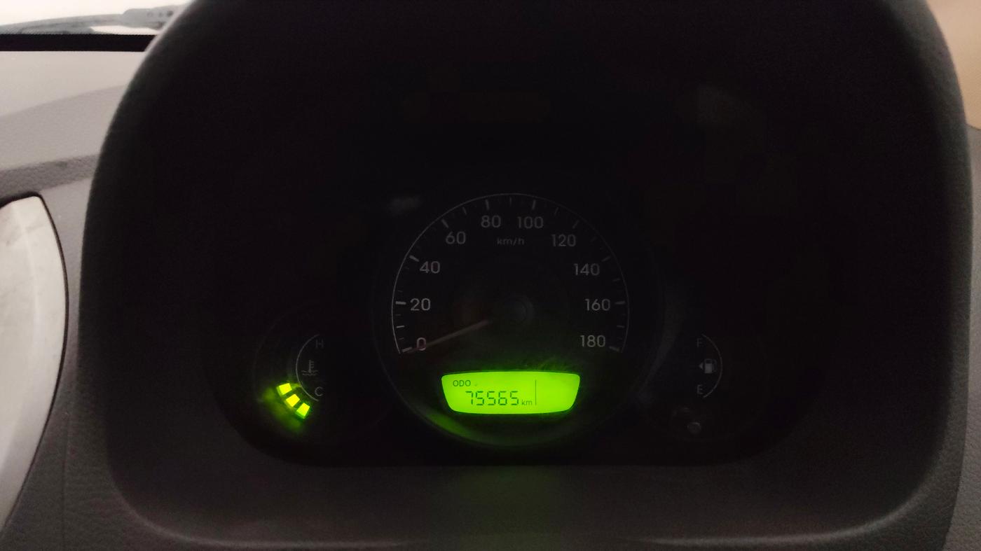 2016 Hyundai Eon ERA +, Petrol, Manual, 75,533 km, Odometer Image