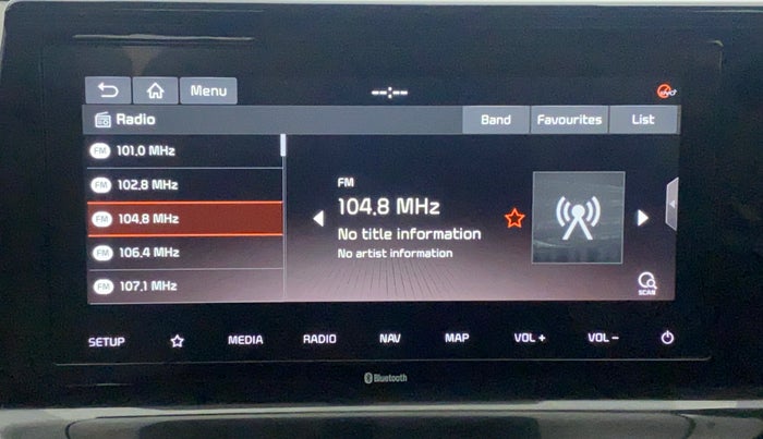 2020 KIA SELTOS HTX 1.5 PETROL, Petrol, Manual, 15,926 km, Infotainment System