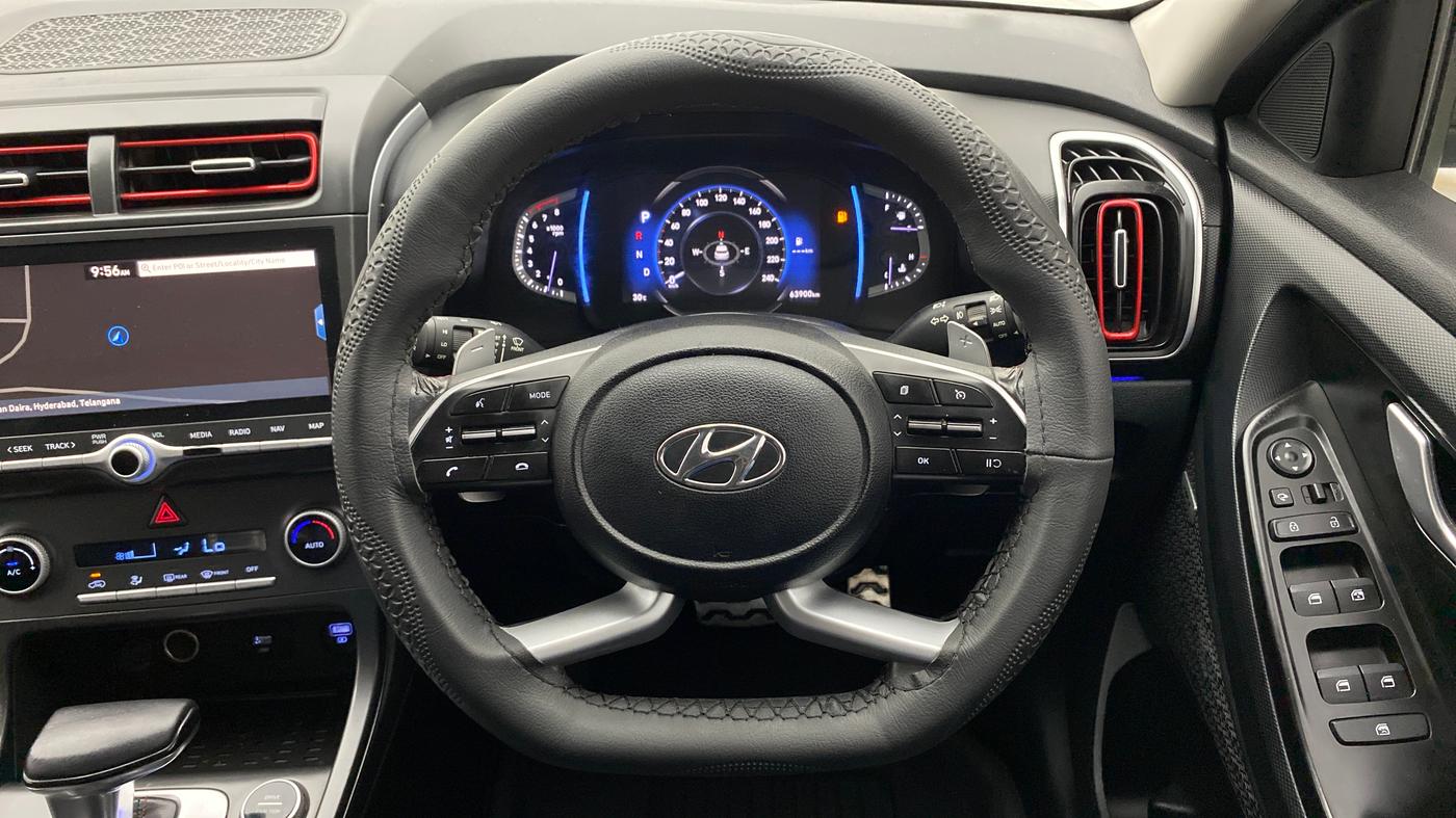 2020 Hyundai Creta SX (O) 1.4 TURBO DCT, Petrol, Automatic, 64,369 km, Steering Wheel Close Up