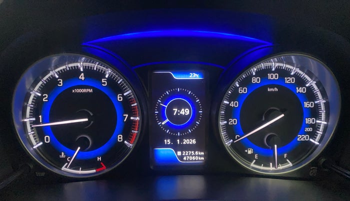 2020 Toyota Glanza V, Petrol, Manual, 47,059 km, Odometer Image