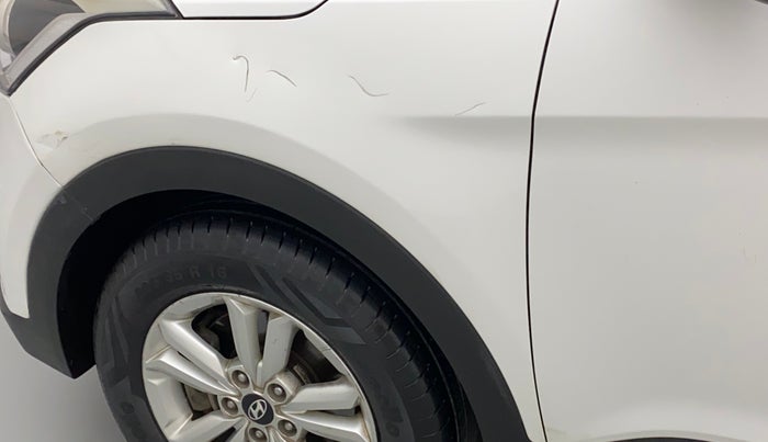 2015 Hyundai Creta SX PLUS 1.6 PETROL, Petrol, Manual, 68,592 km, Left fender - Slightly dented