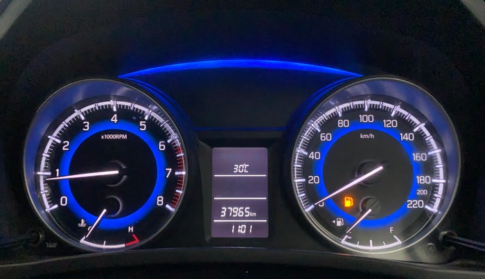 2017 Maruti Baleno DELTA PETROL 1.2, Petrol, Manual, 37,899 km, Odometer Image