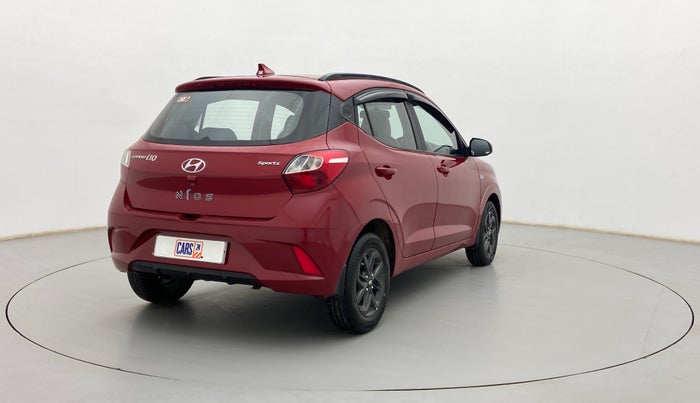 2019 Hyundai GRAND I10 NIOS SPORTZ AMT 1.2 KAPPA VTVT, Petrol, Automatic, 18,602 km, Right Back Diagonal