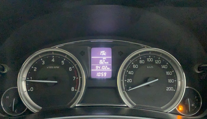2016 Maruti Ciaz ZXI+, Petrol, Manual, 94,093 km, Odometer Image