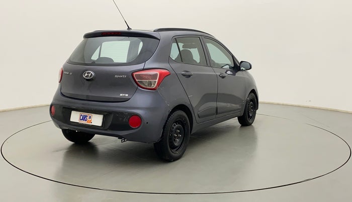 2017 Hyundai Grand i10 SPORTZ (O) 1.2 KAPPA VTVT, Petrol, Manual, 76,612 km, Right Back Diagonal