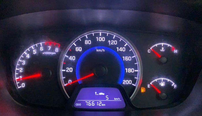 2017 Hyundai Grand i10 SPORTZ (O) 1.2 KAPPA VTVT, Petrol, Manual, 76,612 km, Odometer Image