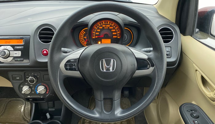 2014 Honda Amaze 1.2 SMT I VTEC, Petrol, Manual, 38,132 km, Steering Wheel Close Up