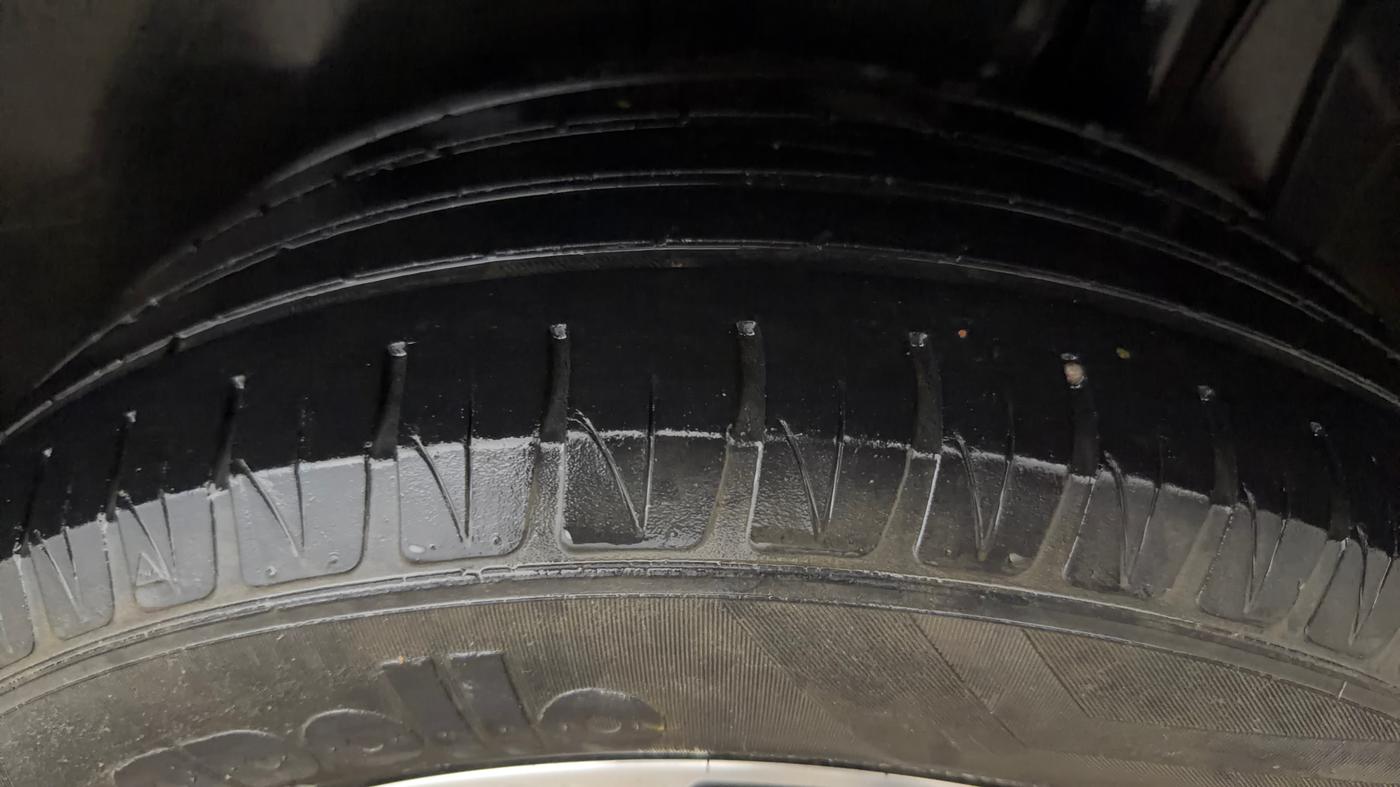 2021 Maruti Vitara Brezza ZXI PLUS AT SHVS, Petrol, Automatic, 82,609 km, Left Rear Tyre Tread