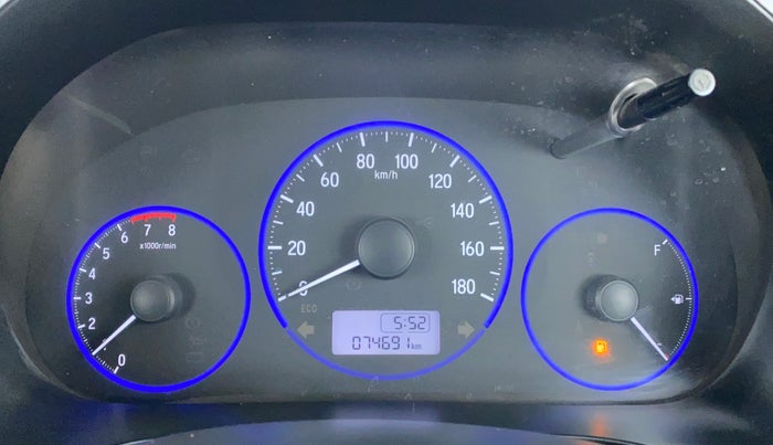 2016 Honda Amaze 1.2 SMT I VTEC, Petrol, Manual, 74,754 km, Odometer Image