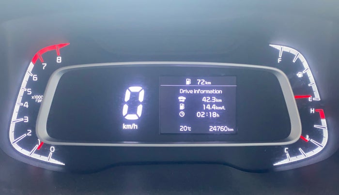 2021 KIA SONET HTK PLUS 1.2, Petrol, Manual, 24,717 km, Odometer Image