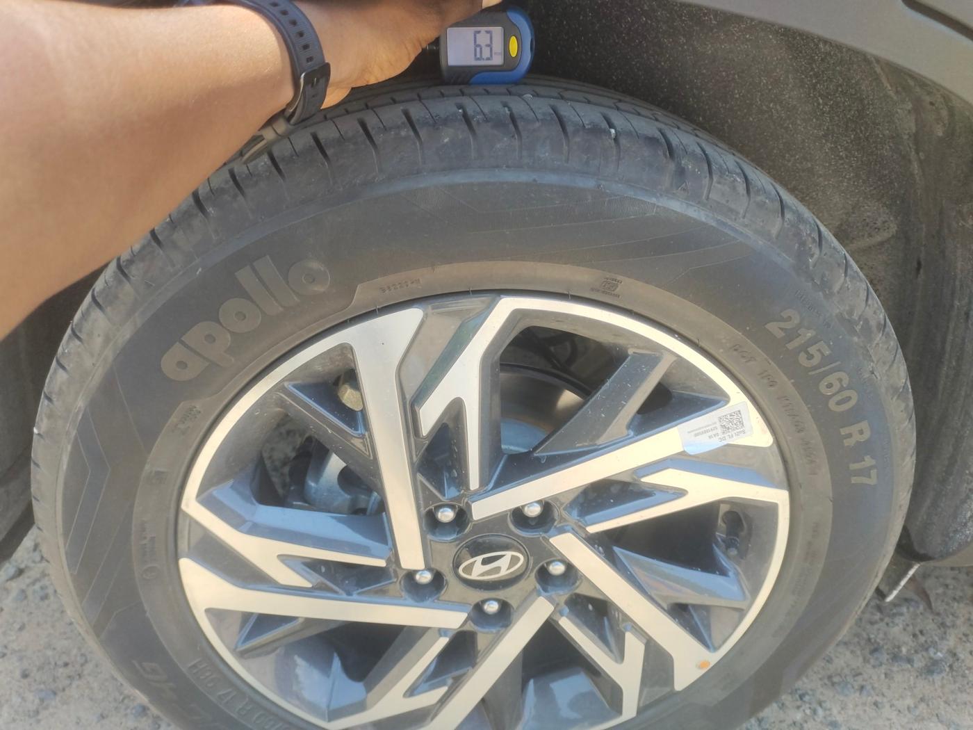 2024 Hyundai Creta SX (O) IVT 1.5 PETROL, Petrol, Automatic, 3,314 km, tyre