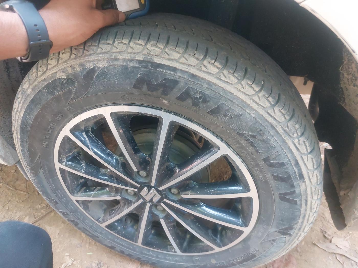 2018 Maruti Baleno DELTA PETROL 1.2, Petrol, Manual, 69,406 km, tyre