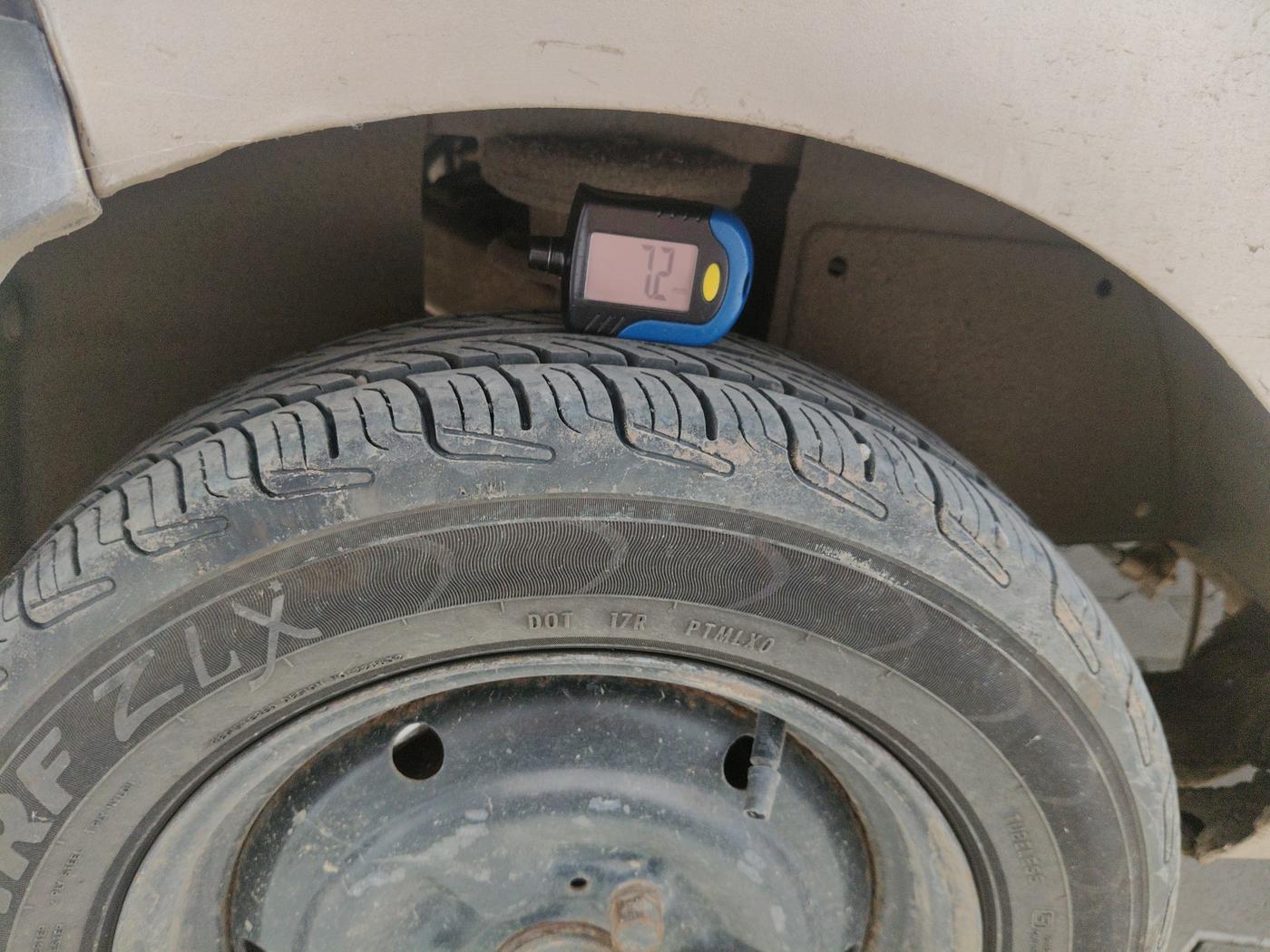 2011 Tata Nano CX, Petrol, Manual, 1,19,331 km, tyre