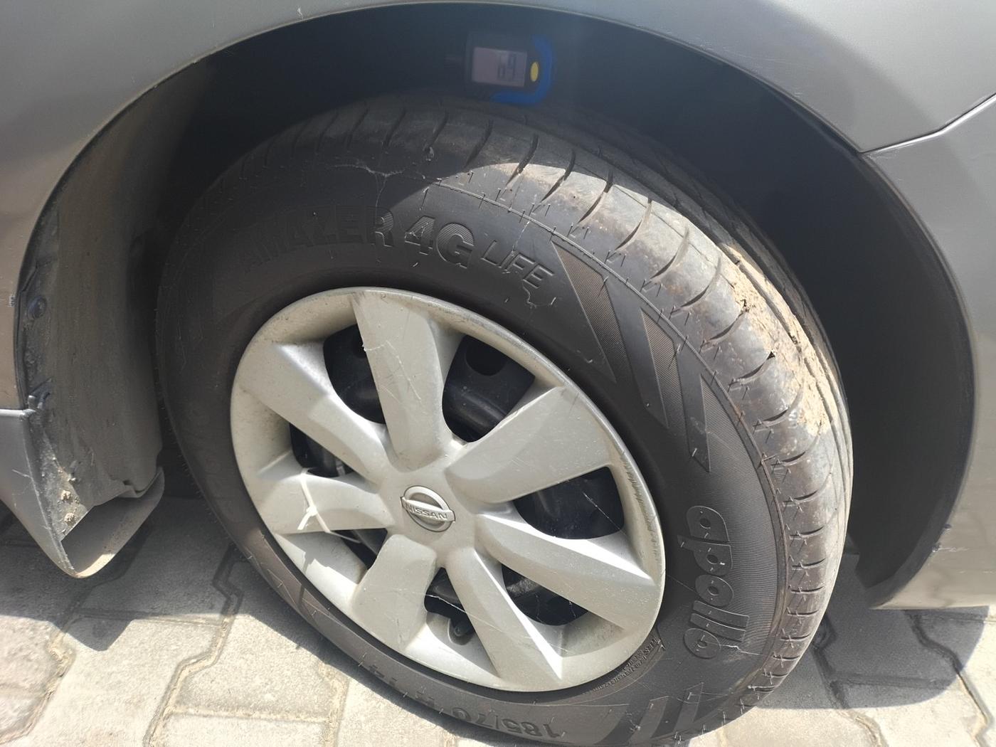 2012 Nissan Sunny XL, Petrol, Manual, 1,12,535 km, tyre