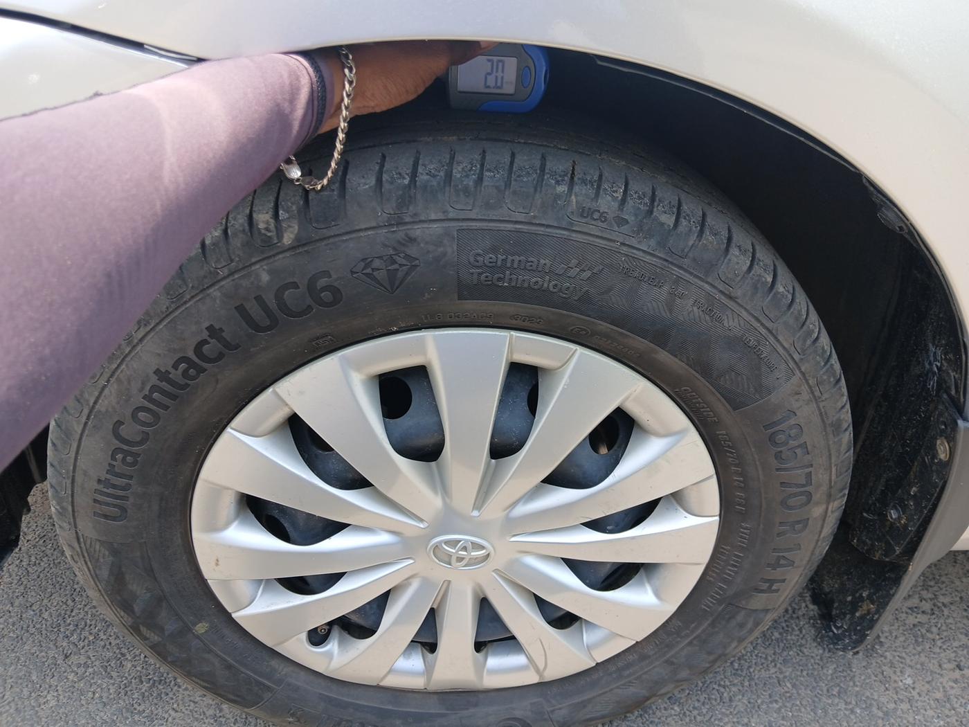 2019 Toyota Etios GD, Diesel, Manual, 1,68,578 km, tyre