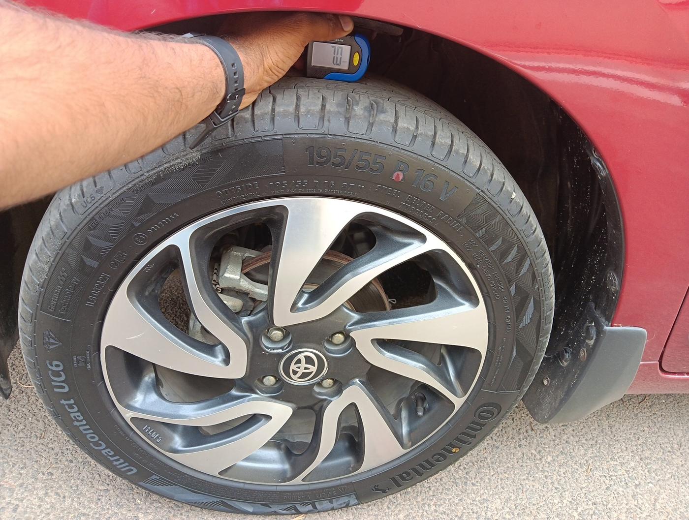 2021 Toyota Glanza G, Petrol, Manual, 55,109 km, tyre