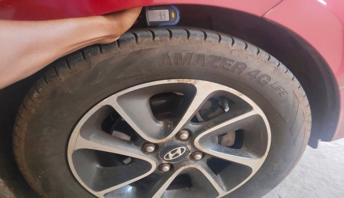2018 Hyundai Grand i10 SPORTZ AT 1.2 KAPPA VTVT, Petrol, Automatic, 90,763 km, tyre