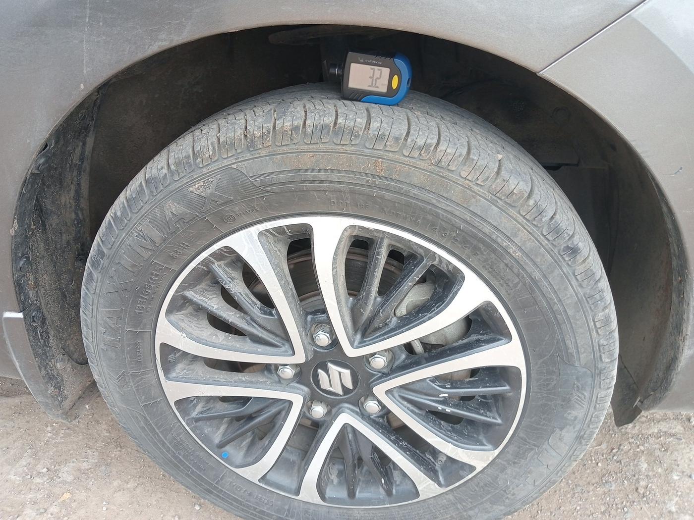 2023 Maruti Ertiga ZXI (O) CNG, Petrol, Manual, 94,000 km, tyre